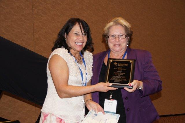 Charlene Demers receiving Award